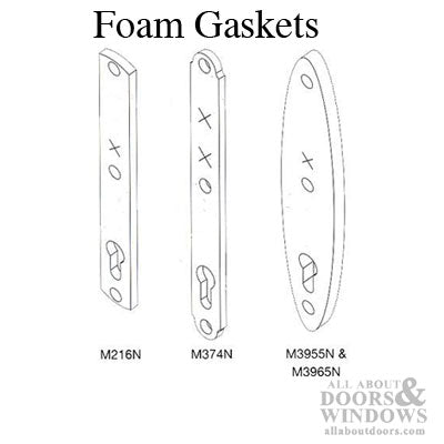 Hoppe Foam Gasket, M374N Escutcheon Plate - Hoppe Foam Gasket, M374N Escutcheon Plate