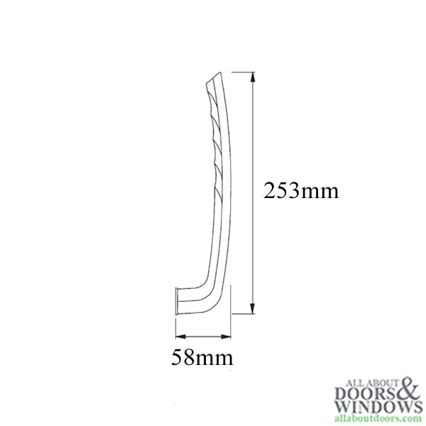 HOPPE Tokyo Handle for Lift and Slide Door System Pure White Finish - HOPPE Tokyo Handle for Lift and Slide Door System Pure White Finish