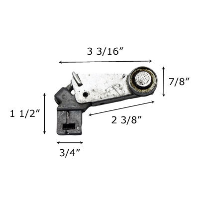 Closet Door Assembly, 7/8 Flat Roller - See Notes - Closet Door Assembly, 7/8 Flat Roller - See Notes