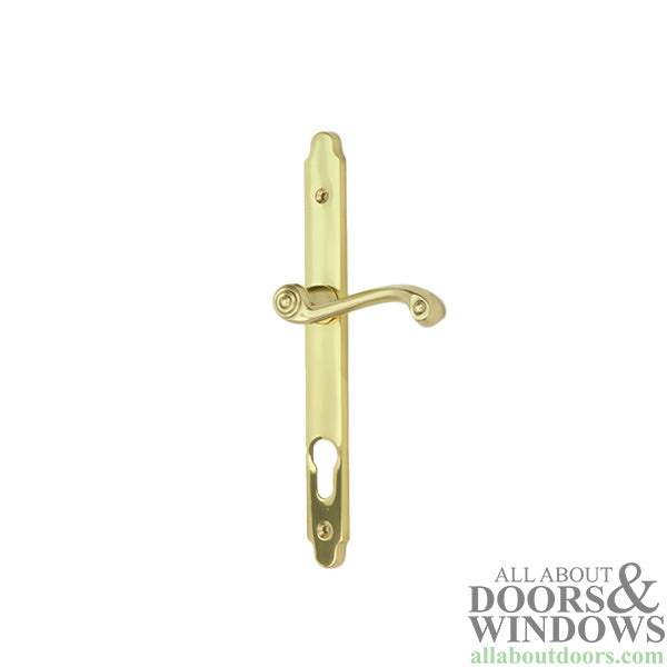 SLIMLINE Mortise Lock Set, 25mm Backset - Brass - SLIMLINE Mortise Lock Set, 25mm Backset - Brass