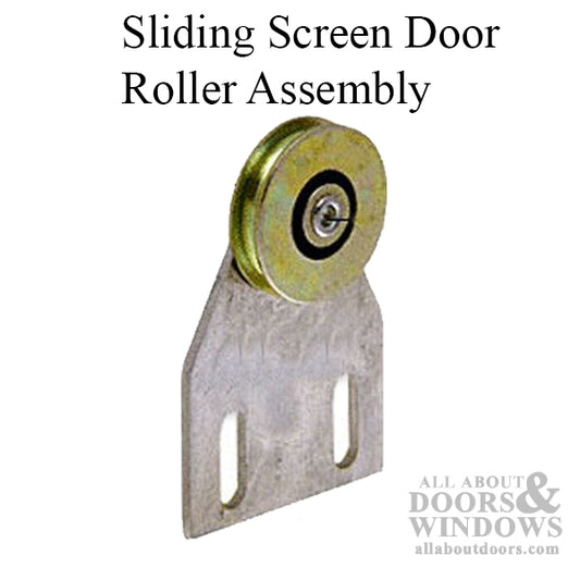 Top Mount Roller Assembly with 1 Inch Steel Wheel for Sliding Screen Door