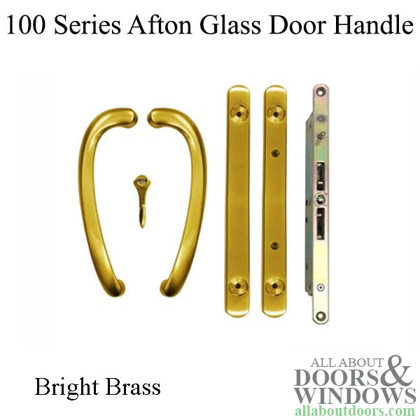 Andersen 100 Series Afton Sliding Door Handle - Bright Brass - Andersen 100 Series Afton Sliding Door Handle - Bright Brass