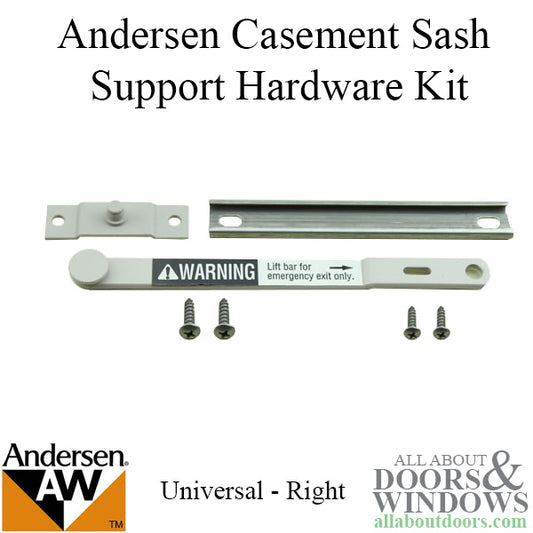 Andersen Perma-Shield Casement Windows - Sash Support Hardware Kit - Universal - Right