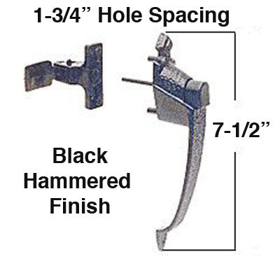 Storm Door Colonial Push Button Handle 1.75 Inch Screw Hole Spacing