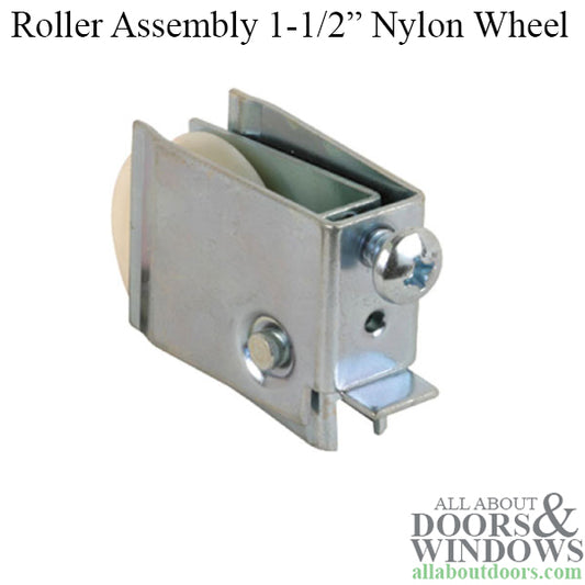 1-1/2 inch  Nylon Wheel, Roller Assembly