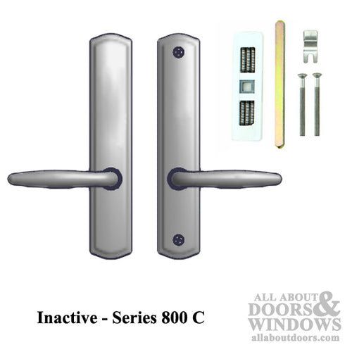 Inactive Handle Set 800C - for Multipoint Locks - Zinc Material - Choose Finish - Inactive Handle Set 800C - for Multipoint Locks - Zinc Material - Choose Finish