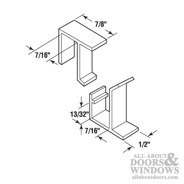 Retainer Clips for H & D Industries Windows - 4 sets - Retainer Clips for H & D Industries Windows - 4 sets