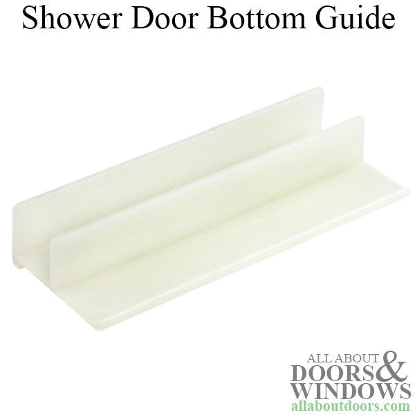 Bottom Guide Used on Framed Tub Enclosures White - Bottom Guide Used on Framed Tub Enclosures White