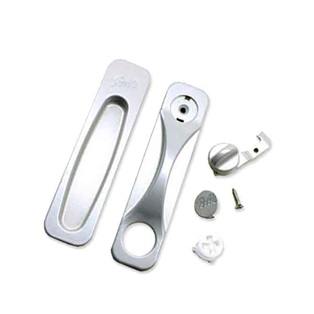 Pella Door Handle For Sliding Screen Door With Strike Kit Flat Metal Handle For Doors 2005 to Current - Pella Door Handle For Sliding Screen Door With Strike Kit Flat Metal Handle For Doors 2005 to Current