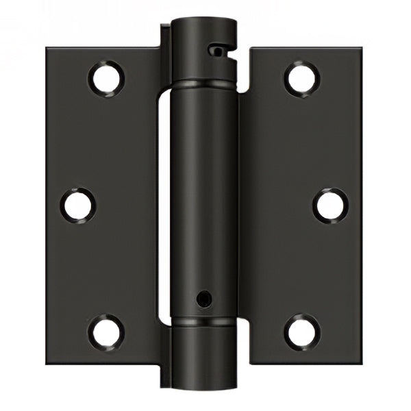 Spring Hinge 3.5 x 3.5 Inch, Square Corners, Deltana Single Action - Choose Color - Spring Hinge 3.5 x 3.5 Inch, Square Corners, Deltana Single Action - Choose Color