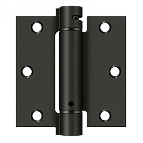 Spring Hinge 3.5 x 3.5 Inch, Square Corners, Deltana Single Action - Choose Color - Spring Hinge 3.5 x 3.5 Inch, Square Corners, Deltana Single Action - Choose Color