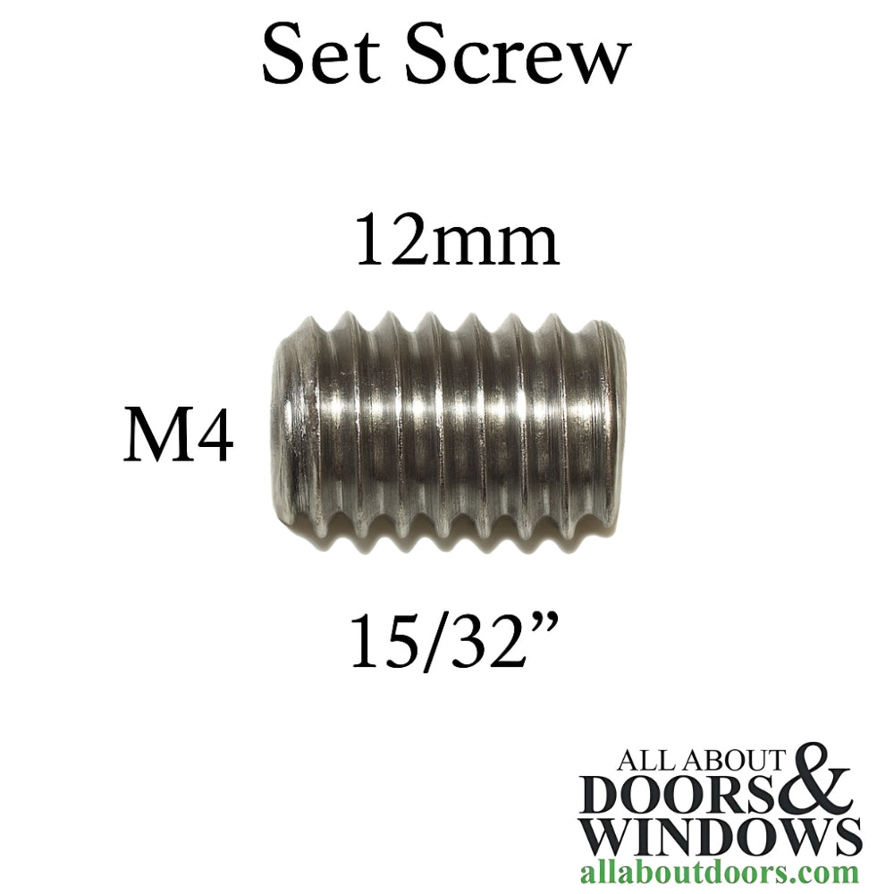 Hoppe Sliding Door Thumb Latch Set Screw  M4 x 12mm - Hoppe Sliding Door Thumb Latch Set Screw  M4 x 12mm