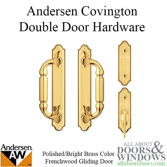 Andersen Covington 4 Panel Hardware Set - Polished Brass