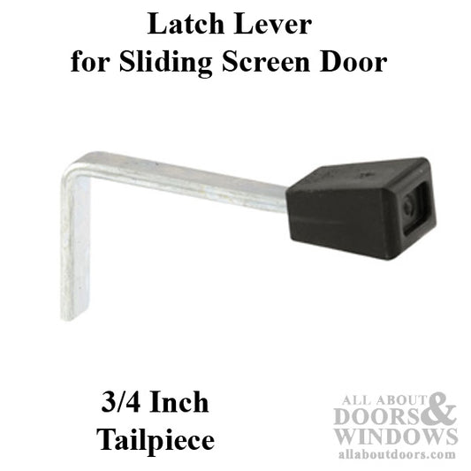 Latch Lever - Sliding Patio Door, 3/4 inch Tailpiece, Steel