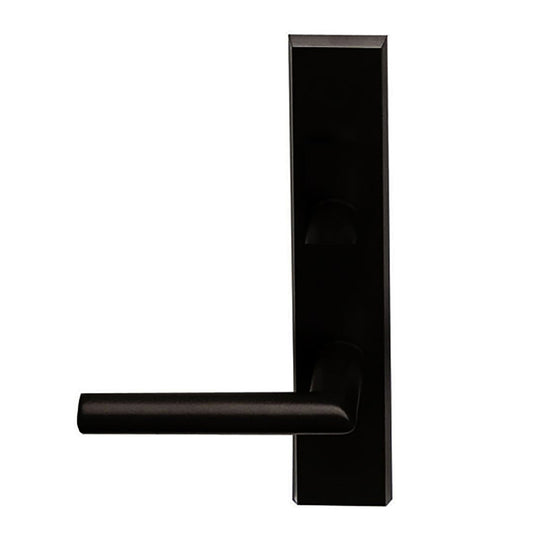 Marvin Contemporary Handle, Inactive / Dummy Ultimate Hinged French Door- Matte Black