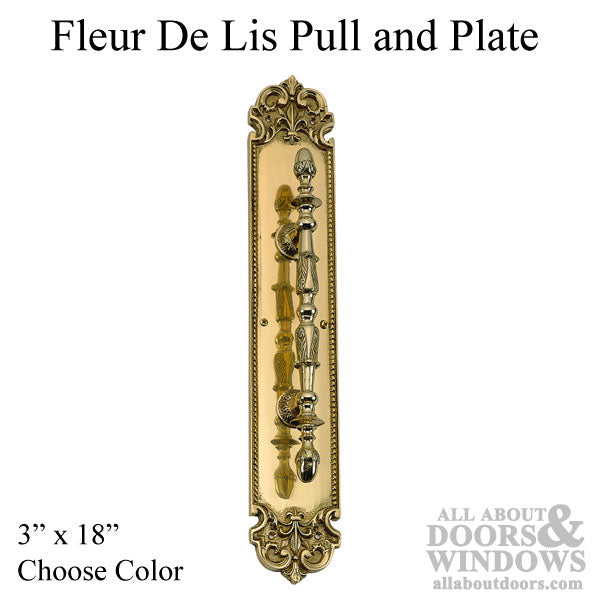 Fleur De Lis Pull Plate 3