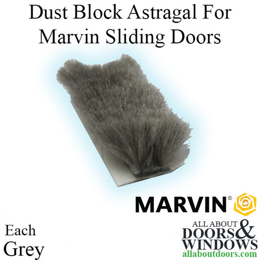 Dust Block, Astragal or Panel for Marvin Sliding Doors - Grey