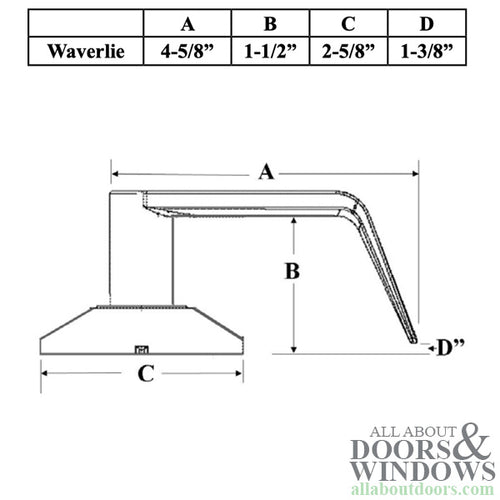 Colonial Passage Door Lever Set with Waverlie Lever and Round Rose - Colonial Passage Door Lever Set with Waverlie Lever and Round Rose