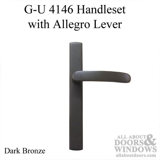 Allegro Lever, Inactive Trim Hardware, Passive Door - 4146 - Dark Bronze