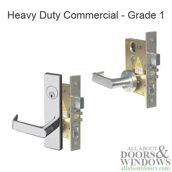 Heavy Duty Mortise lock, Escutcheon Plate, Keyed Entry - Heavy Duty Mortise lock, Escutcheon Plate, Keyed Entry