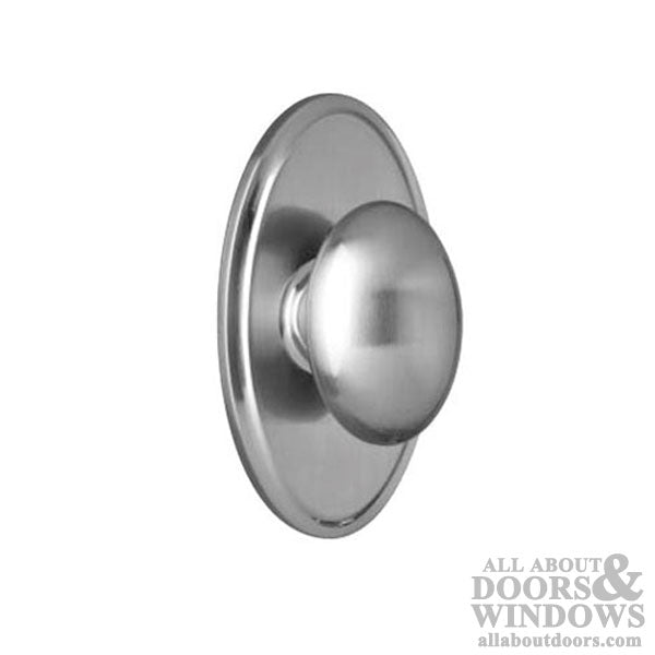 Weslock Impresa Oval Half Dummy Lock Satin Nickel Finish - Weslock Impresa Oval Half Dummy Lock Satin Nickel Finish