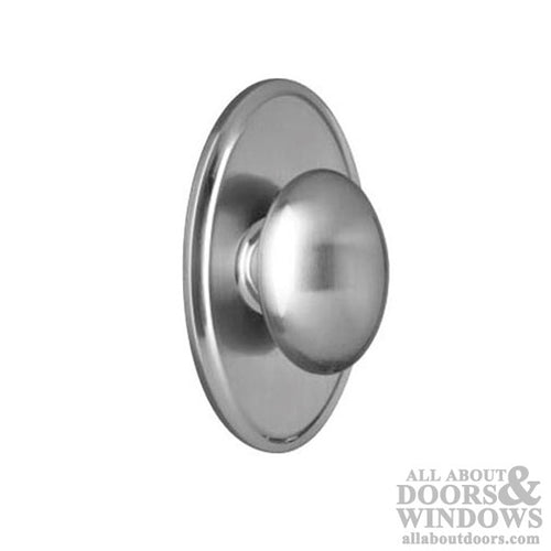 Weslock Impresa Oval Half Dummy Lock Satin Nickel Finish - Weslock Impresa Oval Half Dummy Lock Satin Nickel Finish