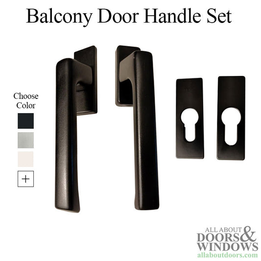 Dirigent Handle Set with PC Rosettes - Interior/Exterior