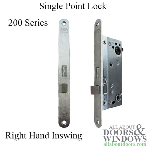 Andersen 200 Series Single point Patio Door Mortise Lock, Right Hand - Andersen 200 Series Single point Patio Door Mortise Lock, Right Hand