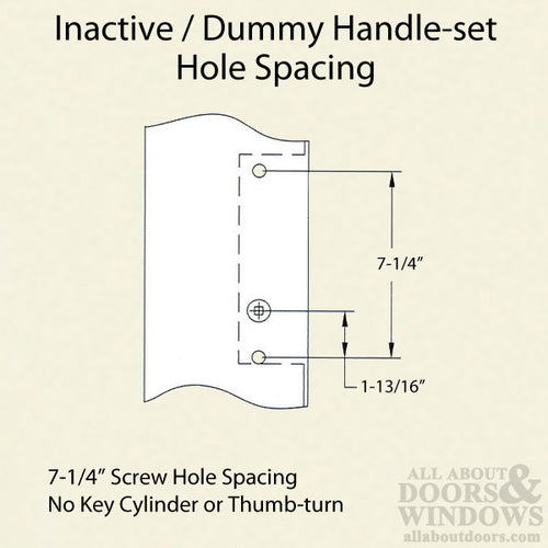 Marvin Inactive / Dummy Trim for Passive door - Oil Rubbed Bronze - Marvin Inactive / Dummy Trim for Passive door - Oil Rubbed Bronze