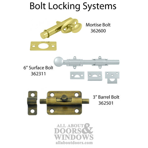 Mortise Bolt, 1-3/4'' Backset, Sold Brass - Choose Finish - Mortise Bolt, 1-3/4'' Backset, Sold Brass - Choose Finish