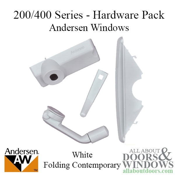 Andersen Casement Window 200 or 400 Series Hardware Pack Folding Handle Operator - Andersen Casement Window 200 or 400 Series Hardware Pack Folding Handle Operator