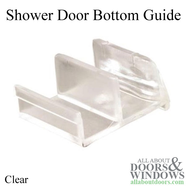 Bottom Guide for Sliding Tub Enclosure Doors Clear Acrylic - Bottom Guide for Sliding Tub Enclosure Doors Clear Acrylic