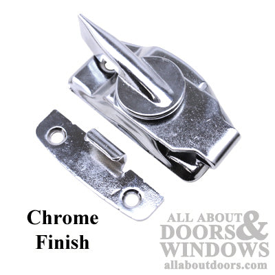 Sash / Cam Lock - Wood Sash Hardware, Stamped Steel - Polished Chrome - Sash / Cam Lock - Wood Sash Hardware, Stamped Steel - Polished Chrome