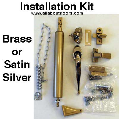 Storm Door Installation Kit with Elegant Lift Handle