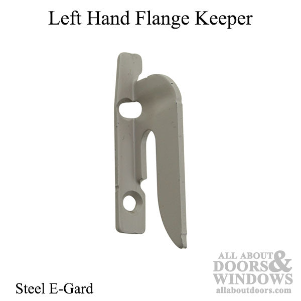 Sash Lock Hook, Flange Keeper, Left Hand - Steel E-Gard - Sash Lock Hook, Flange Keeper, Left Hand - Steel E-Gard