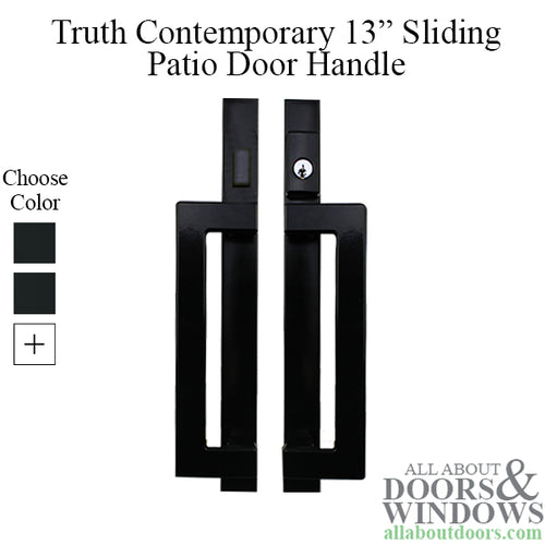 Truth Modern Door Handle For Sliding Patio Door Handle Active Keyed 11 15/16 Inch Screw Hole Spacing - Truth Modern Door Handle For Sliding Patio Door Handle Active Keyed 11 15/16 Inch Screw Hole Spacing