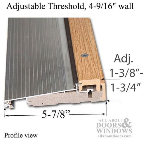 Threshold, Adjustable Cap, 36 x 4-9/16