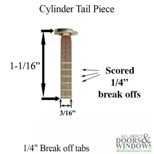 Cylinder Tail Piece for 1-3/8