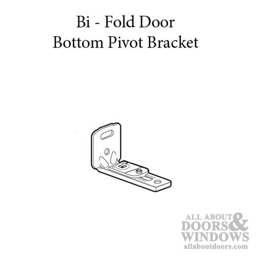 Pivot Bracket - Bottom - Steel - Bifold Door - Pivot Bracket - Bottom - Steel - Bifold Door