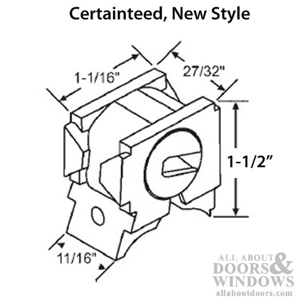 Certainteed Pivot Lock Shoe, w/ Tabs - Certainteed Pivot Lock Shoe, w/ Tabs