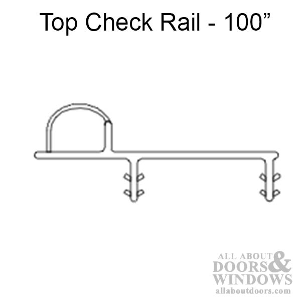 Marvin Single & Double Hung Top Check Rail Weatherstrip V920 - Beige - Marvin Single & Double Hung Top Check Rail Weatherstrip V920 - Beige