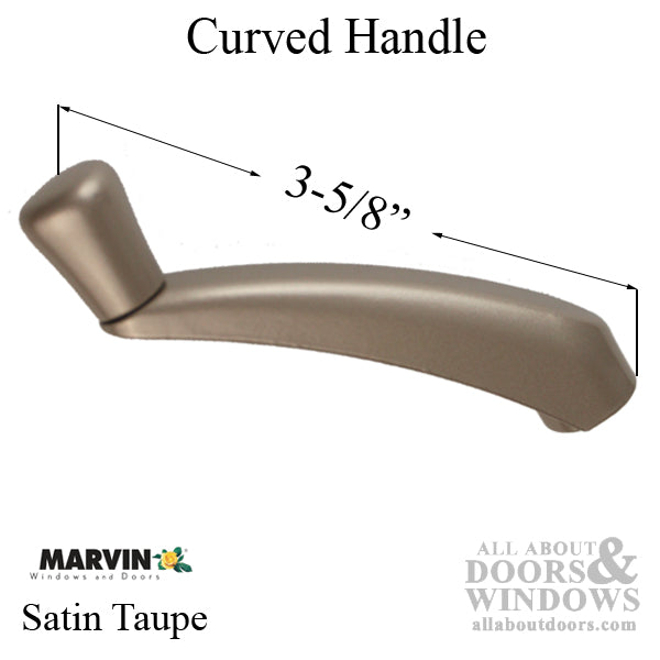 Marvin Handle for Casement or Awning Windows - Satin Taupe - Marvin Handle for Casement or Awning Windows - Satin Taupe