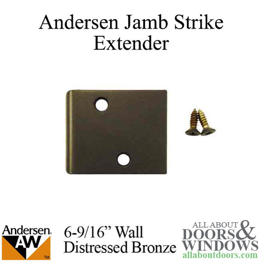 Andersen Jamb Strike Extender, 2-3/8" - Distressed Bronze