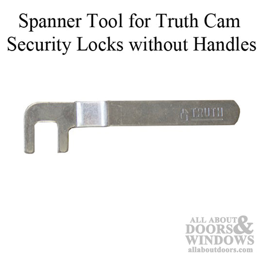 Spanner Tool for Truth Die Cast Locks Without Handles