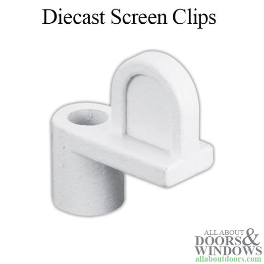 Diecast Window Screen Clips 1/4 Inch 100 Pack