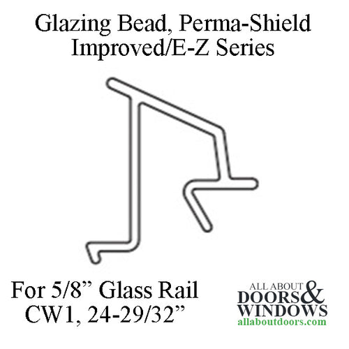 Glazing Bead, Perma-Shield Improved/E-Z series, Sandtone, 5/8