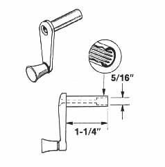 RV Crank Handle 1-1/4