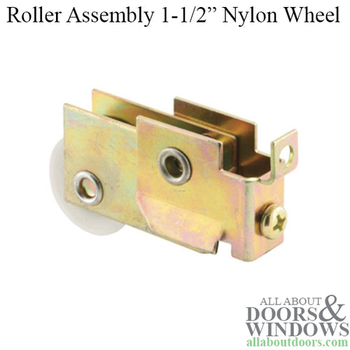 1-1/2  Nylon Wheel, Roller Assembly - 1-1/2  Nylon Wheel, Roller Assembly