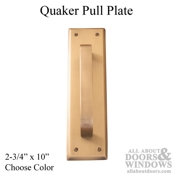 Quaker Pull Plate 2-3/4