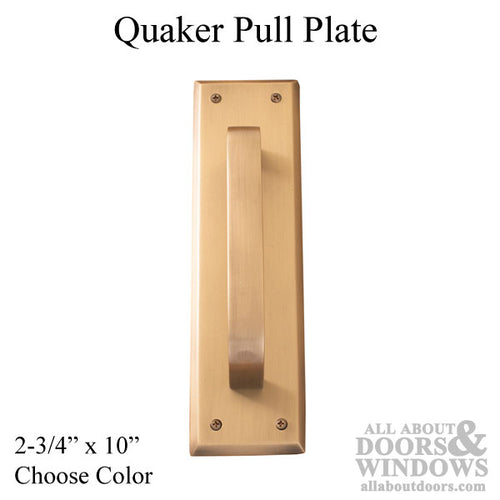 Quaker Pull Plate 2-3/4